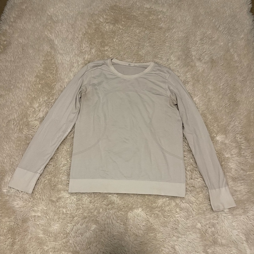 White Swiftly Relaxed-Fit Long Sleeve Shirt
